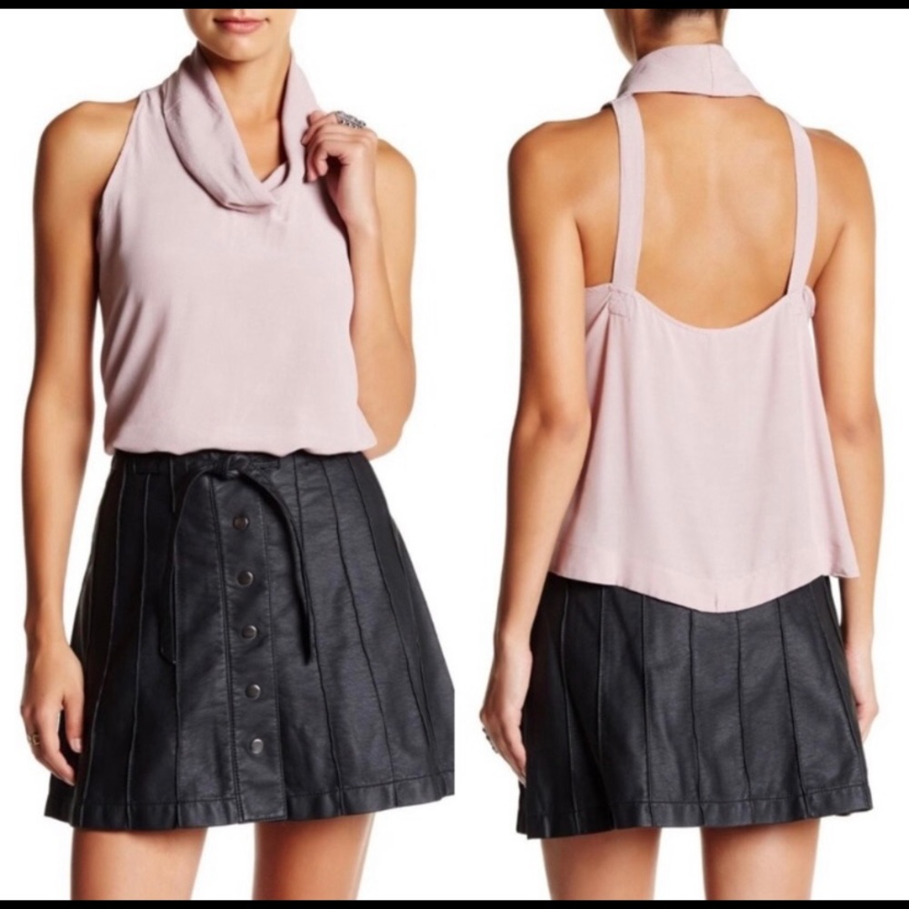 2/$20 Free People City Lights Cowl Neck Sleeves Top